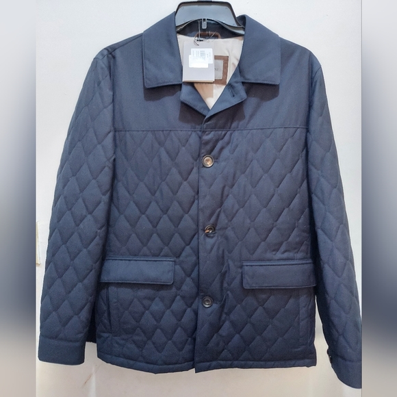 Corneliani Other - Corneliani guilted technical fabric caban in navy